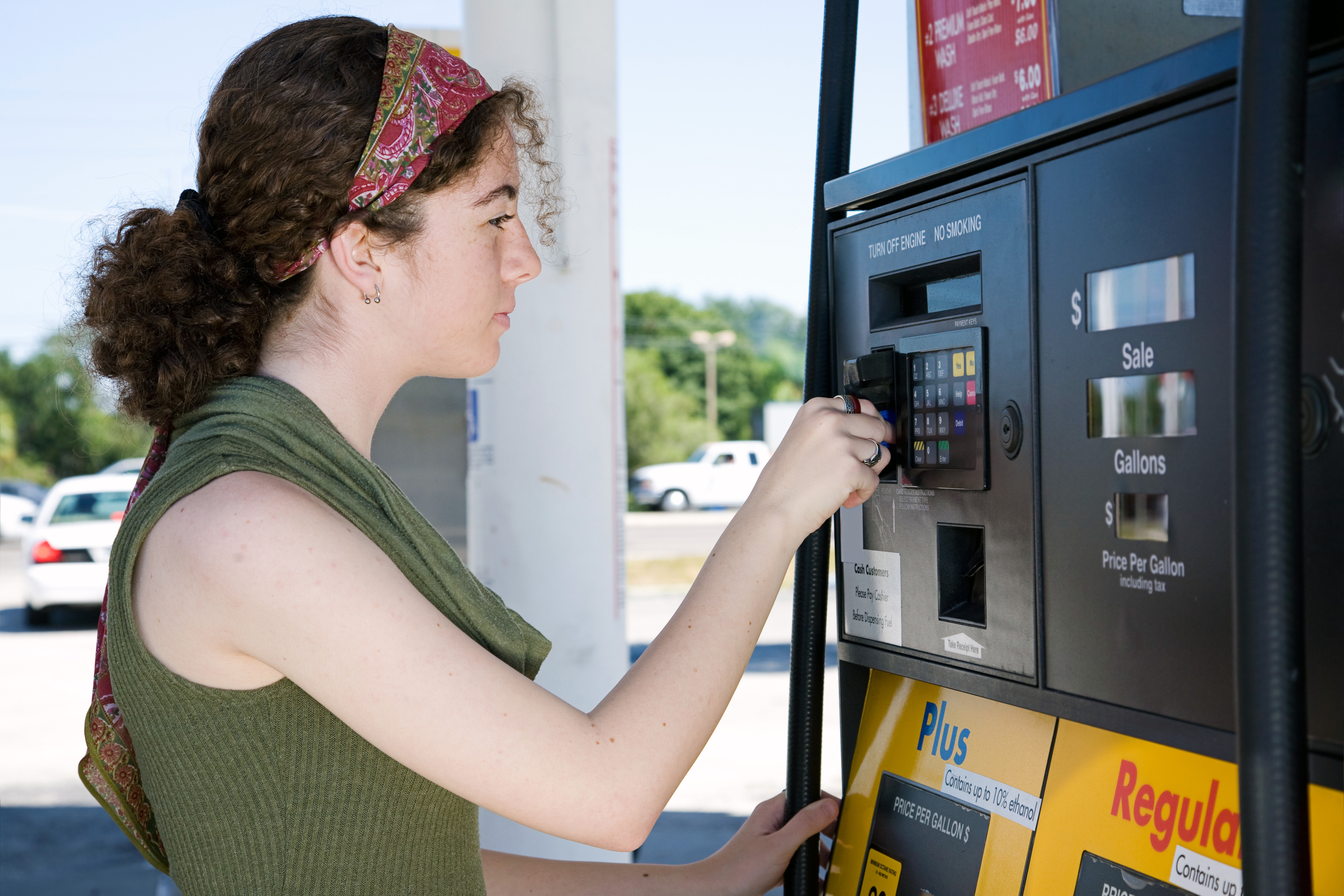 pumping gas checking for card skimmer