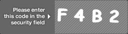 captcha code for visual authentication  letter F number 4 letter B number 2