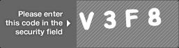 captcha code for visual authentication  letter V number 3 letter F number 8