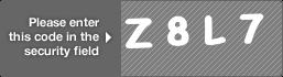 captcha code for visual authentication  letter Z number 8 letter L number 7