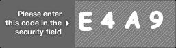 captcha code for visual authentication  letter E number 4 letter A number 9