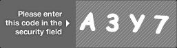 captcha code for visual authentication  letter A number 3 letter Y number 7