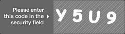 captcha code for visual authentication  letter Y number 5 letter U number 9