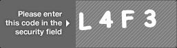 captcha code for visual authentication  letter L number 4 letter F number 3