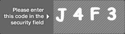 captcha code for visual authentication  letter J number 4 letter F number 3