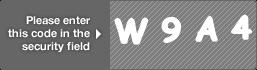 captcha code for visual authentication  letter W number 9 letter A number 4
