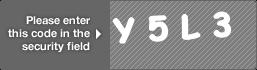 captcha code for visual authentication  letter Y number 5 letter L number 3