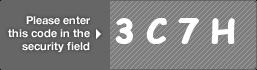 captcha code for visual authentication  number 3 letter C number 7 letter H