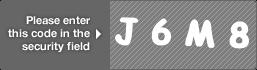 captcha code for visual authentication  letter J number 6 letter M number 8