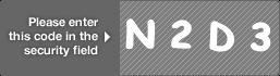captcha code for visual authentication  letter N number 2 letter D number 3