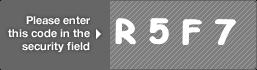 captcha code for visual authentication  letter R number 5 letter F number 7