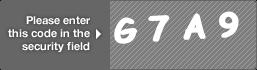 captcha code for visual authentication  letter G number 7 letter A number 9