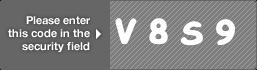 captcha code for visual authentication  letter V number 8 letter S number 9
