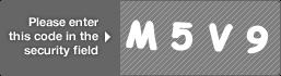 captcha code for visual authentication  letter M number 5 letter V number 9