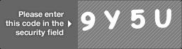 captcha code for visual authentication  number 9 letter Y number 5 letter U