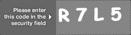 captcha code for visual authentication  letter R number 7 letter L number 5