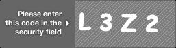 captcha code for visual authentication  letter L number 3 letter Z number 2