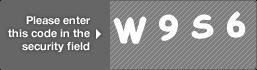 captcha code for visual authentication  letter W number 9 letter S number 6